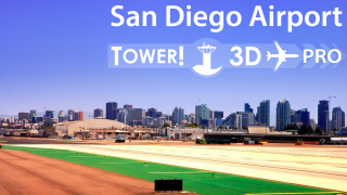 San Diego International [KSAN] airport for Tower!3D Pro